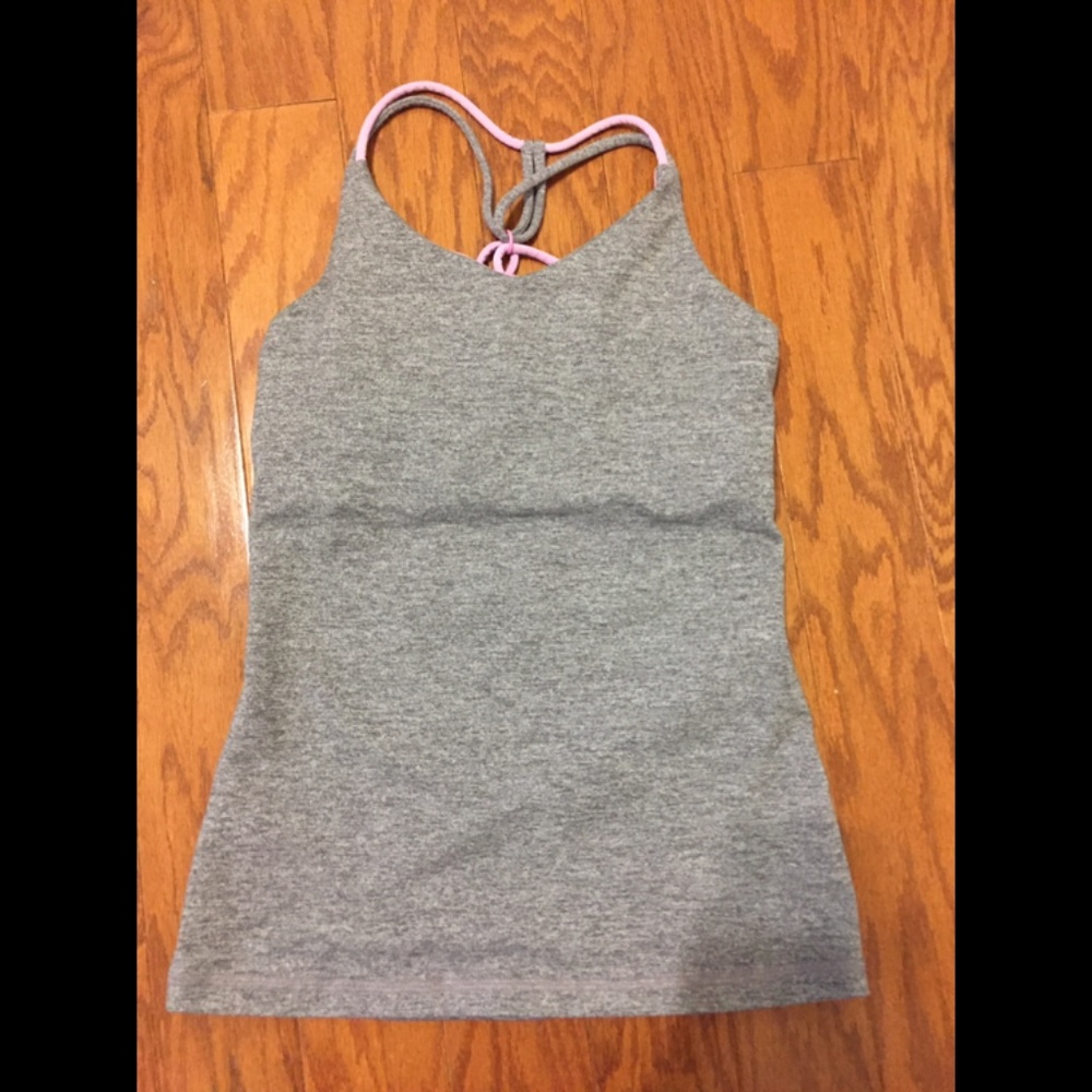 Ivivva Girls Strappy Racerback in grey (size 10)